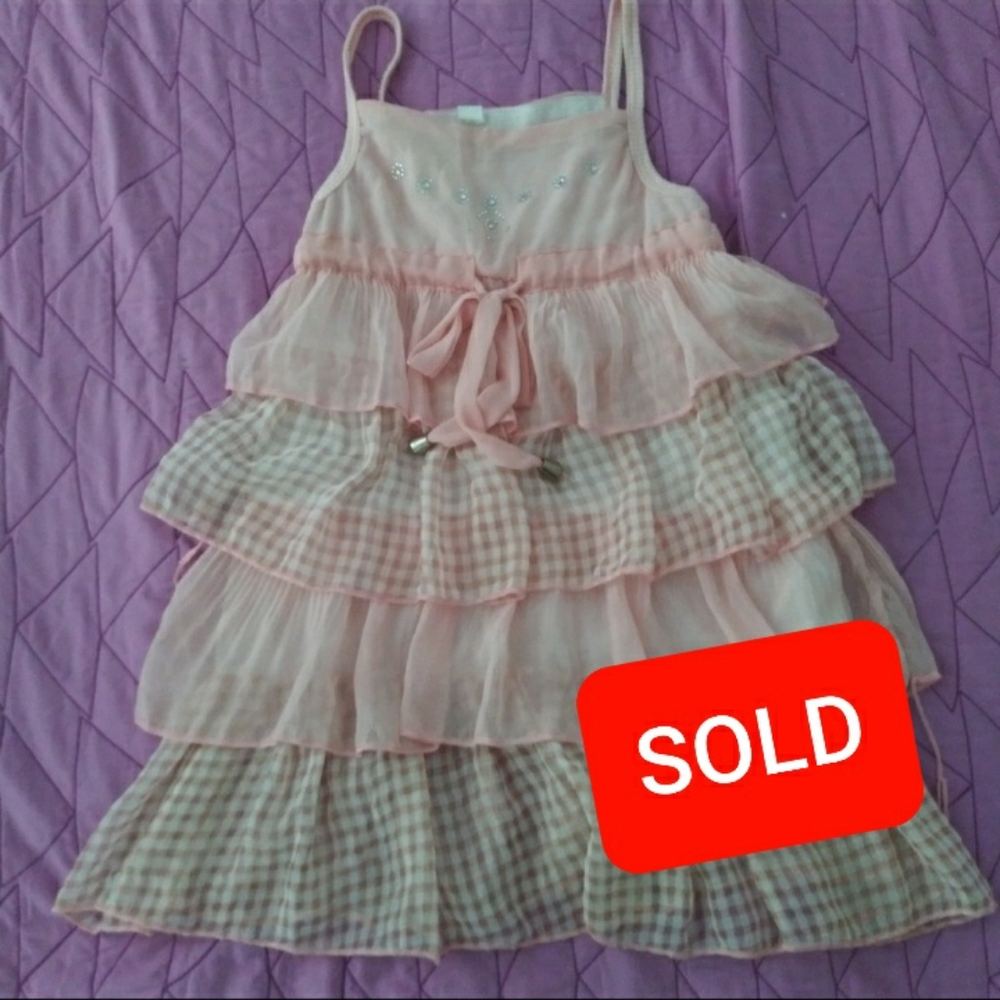 SOLD.   Girls Summer Ruffle Dress